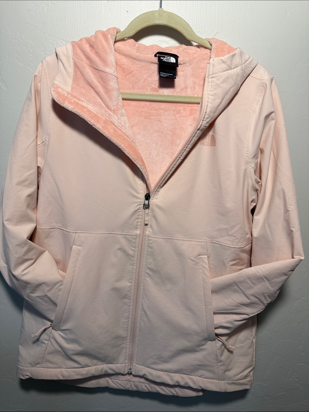 The North Face Thick-Lined Women’s Pale Pink Hooded Jacket